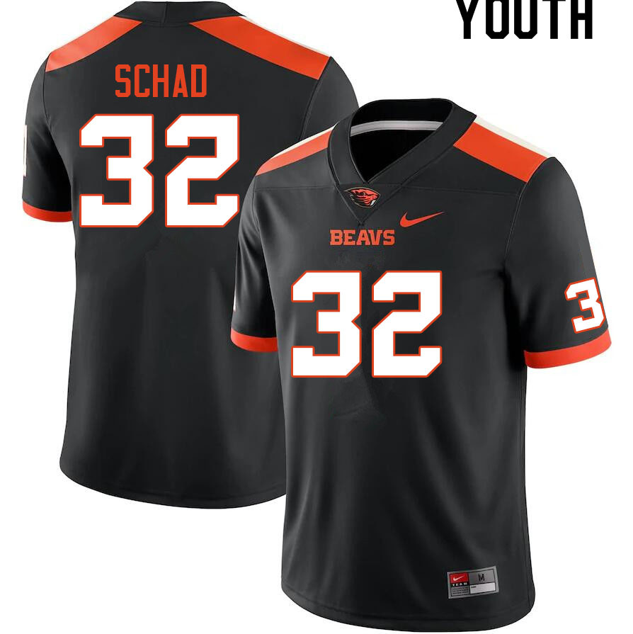 Youth #32 Keonte Schad Oregon State Beavers College Football Jerseys Sale-Black - Click Image to Close